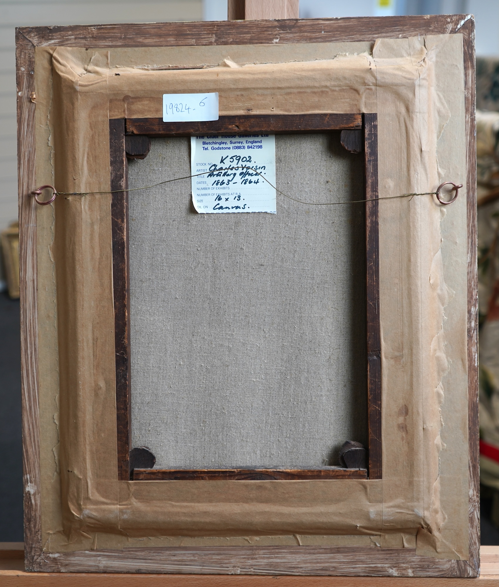 Charles Voisin, French 19th century, A Turkish Army Artillery Officer standing before a group of soldiers operating a cannon